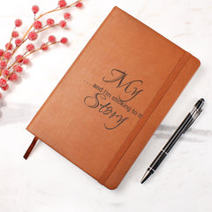 Engraved Leather Journal - My Story - The Best Shop 4U