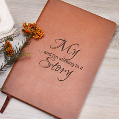 Engraved Leather Journal - My Story - The Best Shop 4U