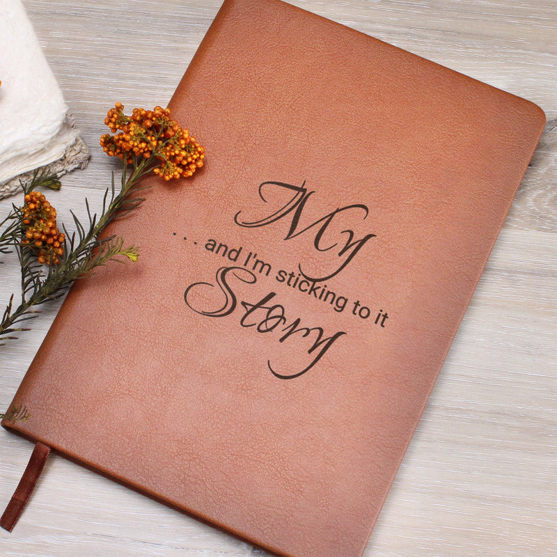 Engraved Leather Journal - My Story - The Best Shop 4U
