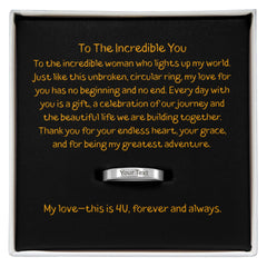 Engraved Women's Ring - Incredible You - The Best Shop 4U