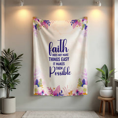 Faith Does Not Make Things Easy – Mink Touch Fleece Blanket - The Best Shop 4U