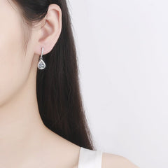 Fashion Drop Shape Ear Studs Micro Inlaid Zircon Earrings - The Best Shop 4U