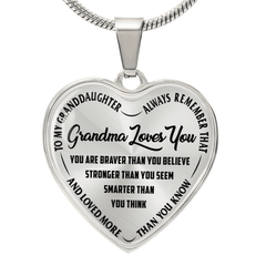 Grandma Loves You - Heart Necklace - The Best Shop 4U