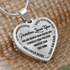 Grandma Loves You - Heart Necklace - The Best Shop 4U