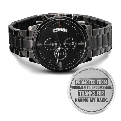 Groomsman Promoted From Wingman to Groomsman – Men's Watch - The Best Shop 4U