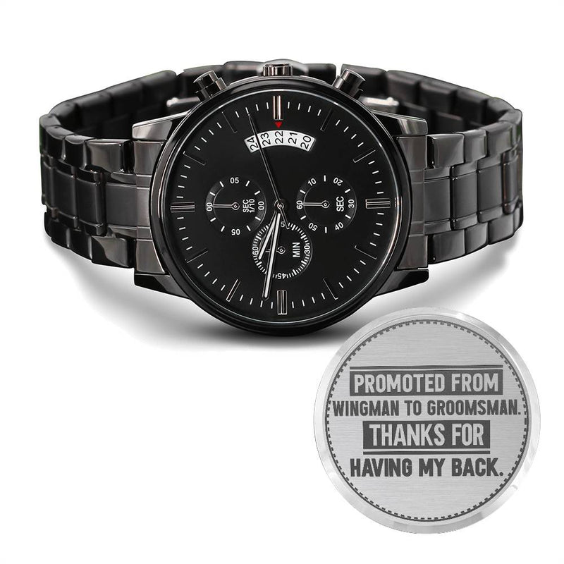 Groomsman Promoted From Wingman to Groomsman – Men's Watch - The Best Shop 4U