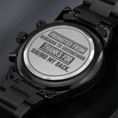 Groomsman Promoted From Wingman to Groomsman – Men's Watch - The Best Shop 4U