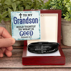 Hold Tightly - Cross Leather Bracelet - The Best Shop 4U