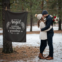 I Have an Angel in Heaven, I Call Her Grandma – Coral Fleece Blanket - The Best Shop 4U