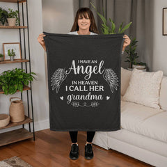 I Have an Angel in Heaven, I Call Her Grandma – Coral Fleece Blanket - The Best Shop 4U