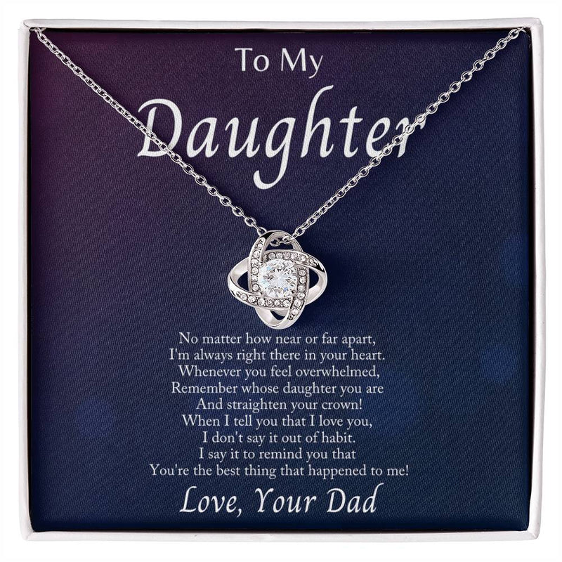 Im Always With You - Love Knot Necklacec - The Best Shop 4U