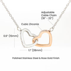 Interlocking Hearts Necklace - The Best Shop 4U