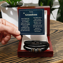 Last Forever Love You Forever (To My Grandson) – Bracelet - The Best Shop 4U