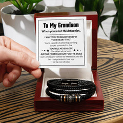 Love You Forever Believe Deep (To My Grandson) – Bracelet - The Best Shop 4U