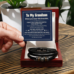 Love You Forever Will Never Lose (To My Grandson) – Bracelet - The Best Shop 4U