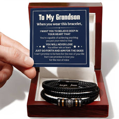 Love You Forever Will Never Lose (To My Grandson) – Bracelet - The Best Shop 4U