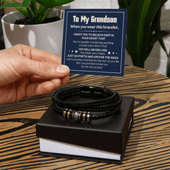 Love You Forever Will Never Lose (To My Grandson) – Bracelet - The Best Shop 4U
