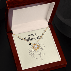 Mom & Baby - Love Knot Necklace - The Best Shop 4U