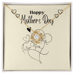 Mom & Baby - Love Knot Necklace - The Best Shop 4U