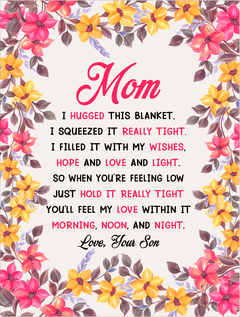 Mom You Will Feel My Love In It – Coral Fleece Blanket - The Best Shop 4U
