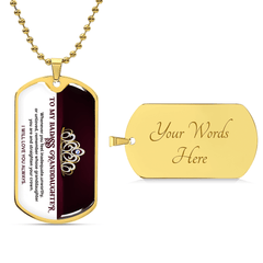 My Badass Granddaughter - Dog Tag Necklace - The Best Shop 4U