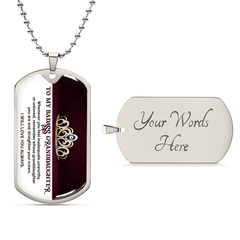 My Badass Granddaughter - Dog Tag Necklace - The Best Shop 4U