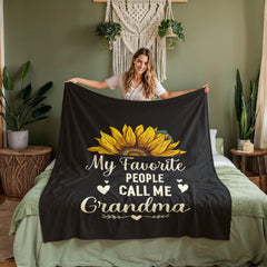My Favorite People Call Me Grandma – Coral Fleece Blanket - The Best Shop 4U