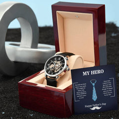 My Hero Dad - Openwork Watch - The Best Shop 4U