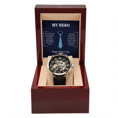 My Hero Dad - Openwork Watch - The Best Shop 4U