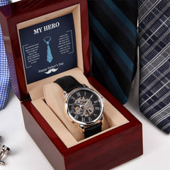 My Hero Dad - Openwork Watch - The Best Shop 4U