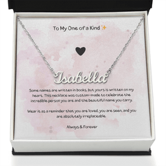 My One Of A Kind - Custom Name Necklace - The Best Shop 4U