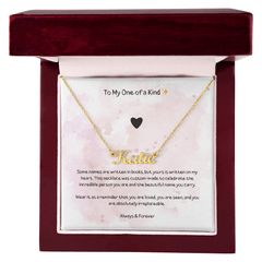 My One Of A Kind - Custom Name Necklace - The Best Shop 4U