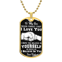 My Son - Dog Tag Necklace - The Best Shop 4U