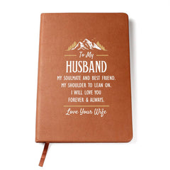 My Soulmate and Best Friend - Leather Journal - The Best Shop 4U
