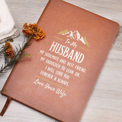 My Soulmate and Best Friend - Leather Journal - The Best Shop 4U