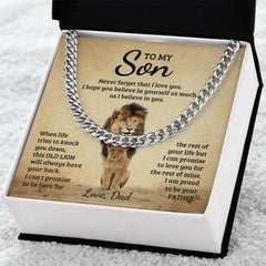 Never Forget - Cuban Link Chain - The Best Shop 4U