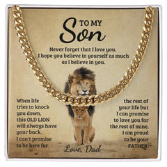 Never Forget - Cuban Link Chain - The Best Shop 4U
