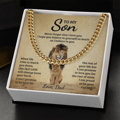 Never Forget - Cuban Link Chain - The Best Shop 4U
