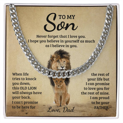 Never Forget - Cuban Link Chain - The Best Shop 4U