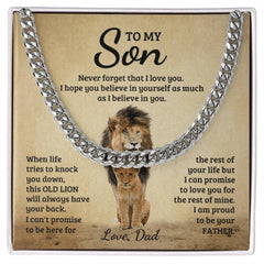 Never Forget - Cuban Link Chain - The Best Shop 4U