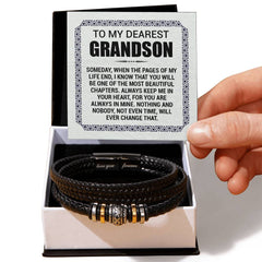 Pages of My Life Love You Forever (To My Grandson) – Bracelet - The Best Shop 4U