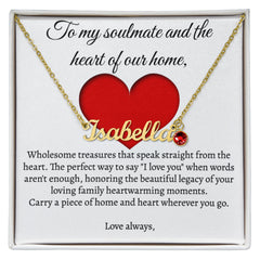 Personalized Name Necklace with Birthstone - The Best Shop 4U