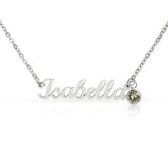 Personalized Name Necklace with Birthstone - The Best Shop 4U