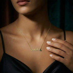 Personalized Name Necklace with Birthstone - The Best Shop 4U