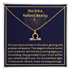 Radiant Beauty - Zodiac Calendar - Necklace - The Best Shop 4U
