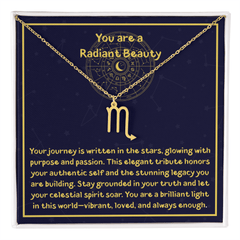 Radiant Beauty - Zodiac Calendar - Necklace - The Best Shop 4U