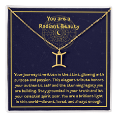 Radiant Beauty - Zodiac Calendar - Necklace - The Best Shop 4U