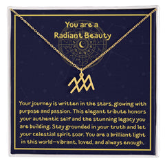 Radiant Beauty - Zodiac Calendar - Necklace - The Best Shop 4U