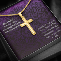 Snake Chain Cross Necklace - Walk Boldly - The Best Shop 4U