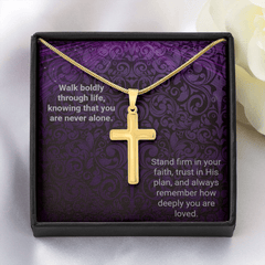 Snake Chain Cross Necklace - Walk Boldly - The Best Shop 4U